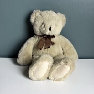 Tb Trading Co Teddy Bear 12" Plush Stuffed Animal Beige Brown Heart Vintage T70